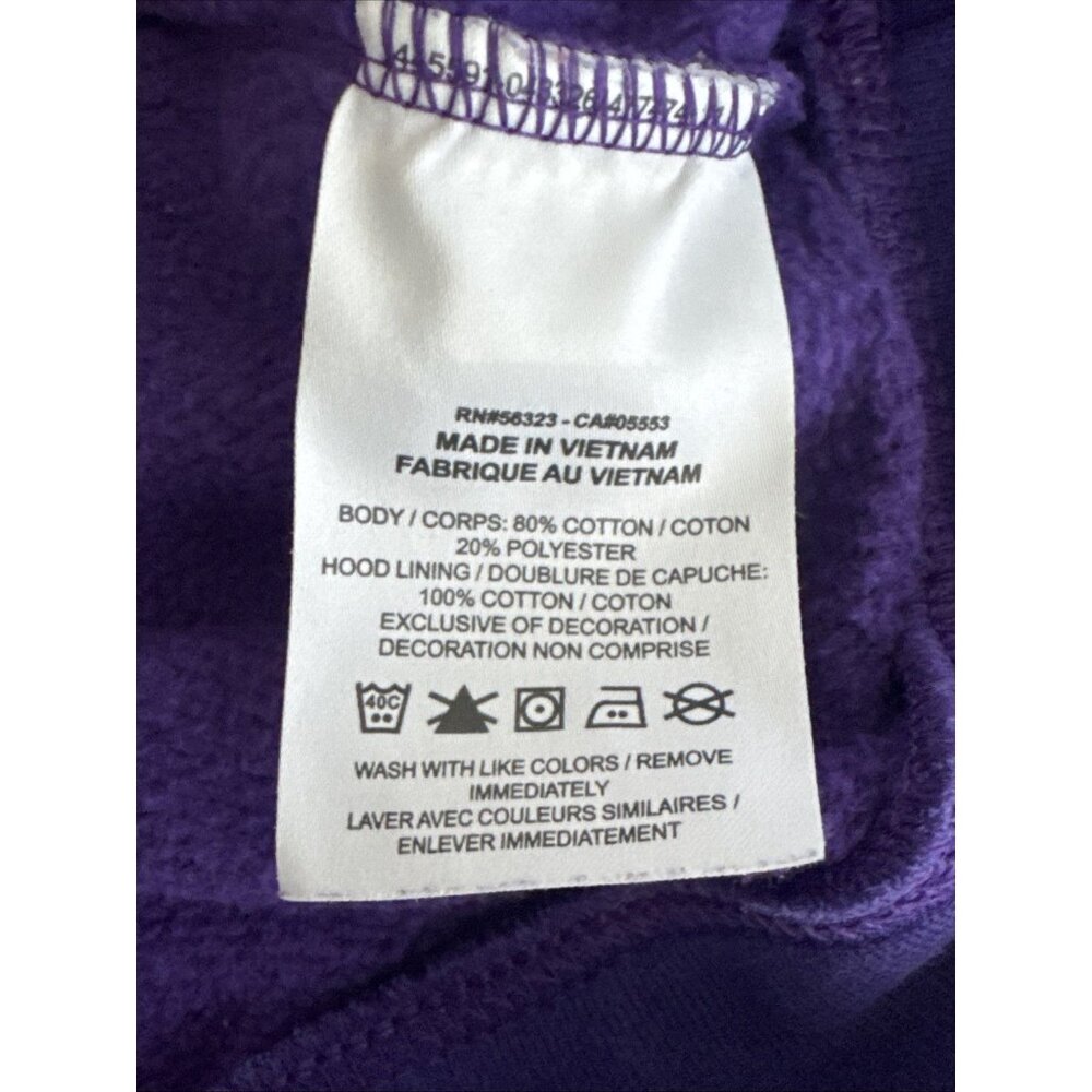 LSU Tigers Nike Hoodie Sweatshirt Purple Yellow Size Large - Picture 5 of 6